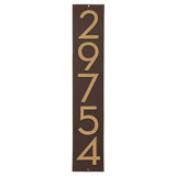 Floating Modern 4" Number Vertical Address Plaque (5 Digits)