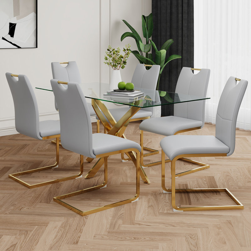 Table en verre de style moderne