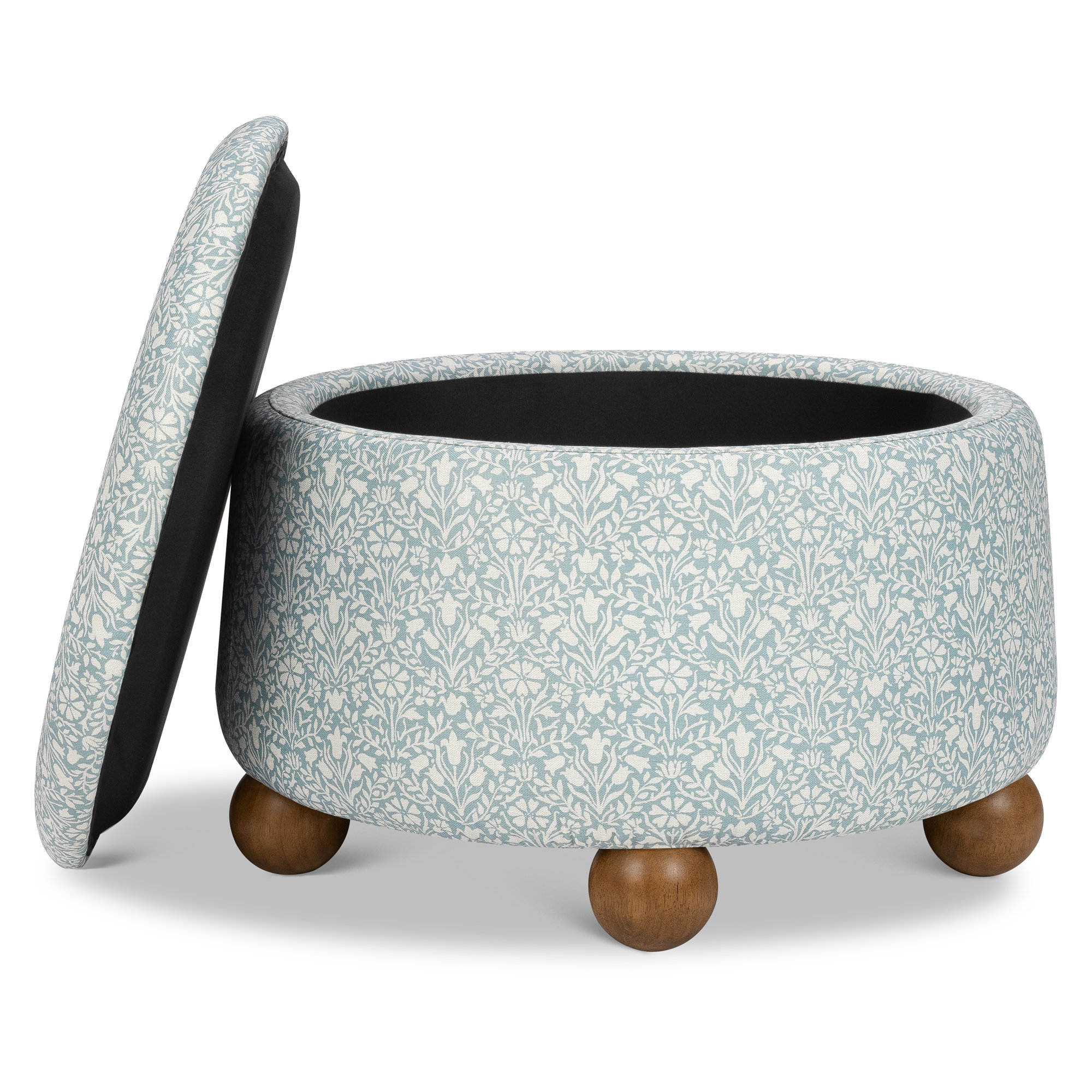 Morris & Co. x Namesake Tuffet Storage Ottoman, Blue