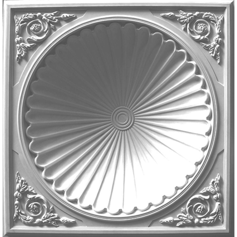 Odessa 38.5" White Urethane Recessed Mount Ceiling Dome