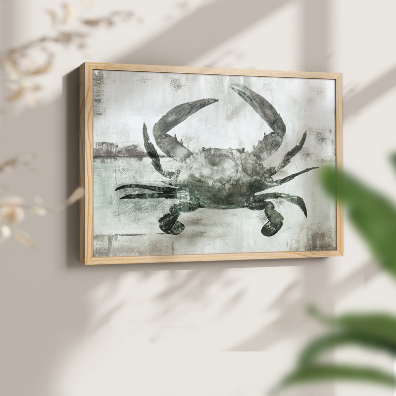 Crabe neutre I - impression encadrée - réarmable, Naturel, H 11 po x l 14 po