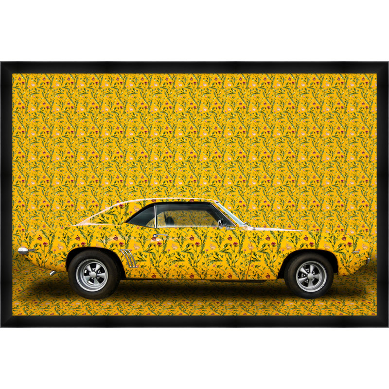 Yellow Car Print by Thom Filicia, 43.5" H x 63.5" W x 2.13" D