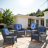 Schutt 8 - Pieces Rattan Multiple Chairs Seating Group with Cushions and Side Table-95992332-95992331