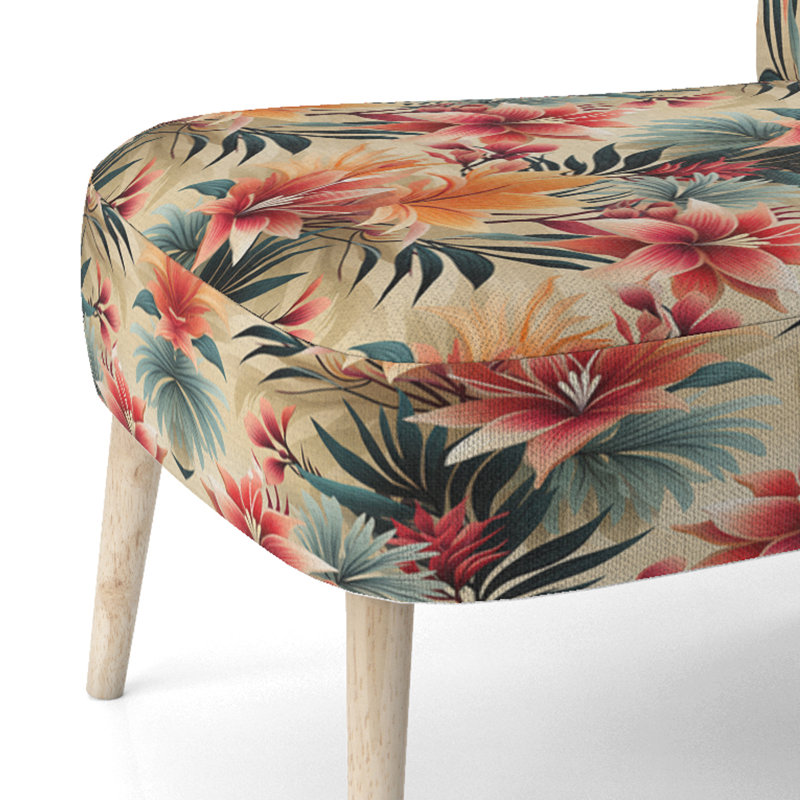 Chaise d'appoint rembourrée Tropical Sunset