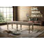 Banc rembourré en microfibre avec garniture cloutée Dack