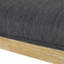 Chaise d'appoint en bois d'hévéa gris anthracite