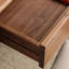 Bureau en bois massif rétro noyer noir