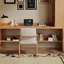 Bureau rectangulaire en bois massif brun-118231086