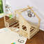 Lit sur pied en bois avec fenêtre et petite tablette-1309829031-1309829028