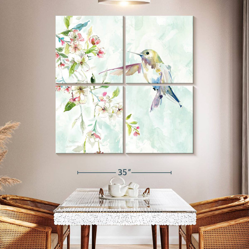 Brampt Delicate Hummingbird IV, 50" H x 50" W