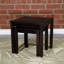 Ensemble de 2 tables gigognes en eucalyptus (table incluse seulement)