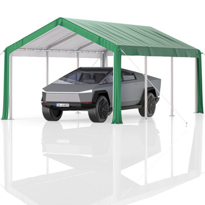 13'X20' Heavy Duty Carport Canopy, Portable Garage With Reinforced Frame