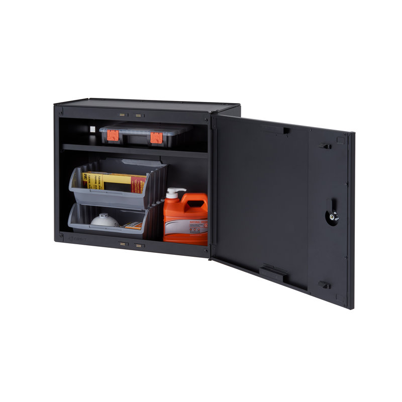 TRINITY 6-Piece Steel Garage Storage System in Black (72 in. W x 74 in. H x 19 in. D)