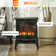 Electric Fireplace Heater with Realistic LED Flames and Logs
