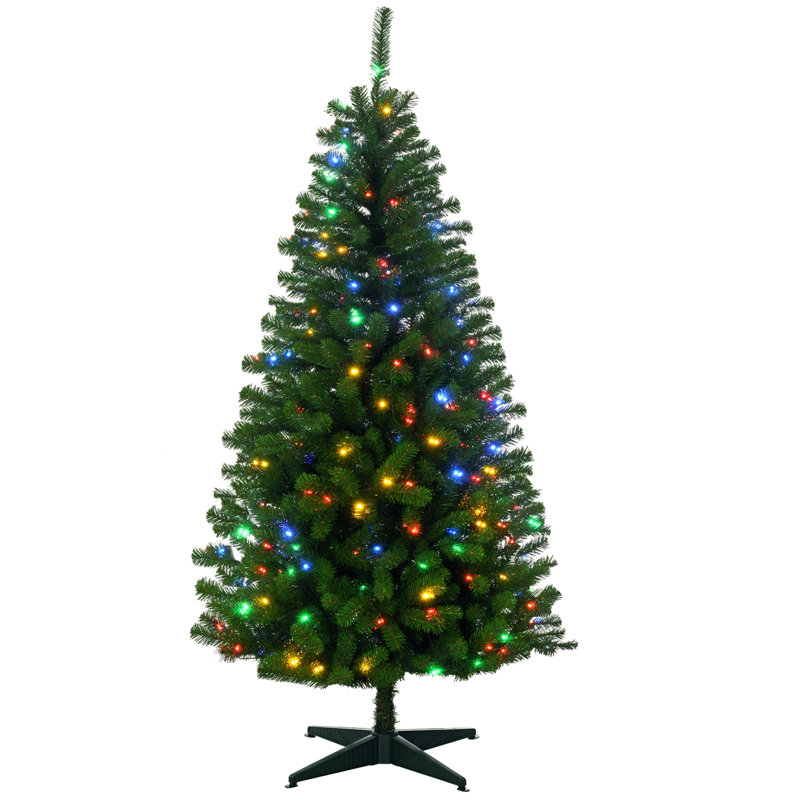 Arbres de Noël artificiels de 6 pi avec lumières DEL blanches ou colorées, ouverture automatique, H 6 pi
