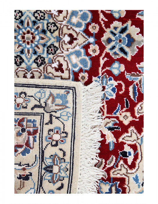 Tapis rouge en laine d'agneau 2 pi x 3 pi Moaad