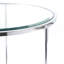 Table de bout en verre à 3 pieds de 26,25 po de hauteur Linvel-116422891