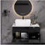 Petit meuble-lavabo flottant simple 31,5 po avec lavabo