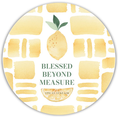 Glass Coaster Blessed Beyond Measure