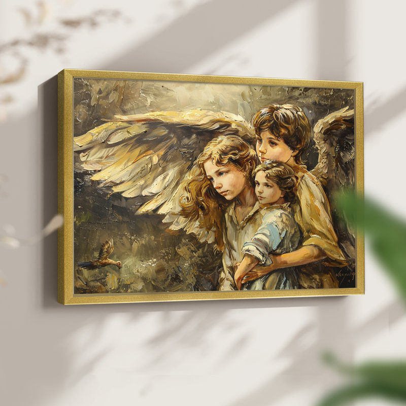 Angels From Above-XCV -Framed Print - Restickable, 8" H x 10" W