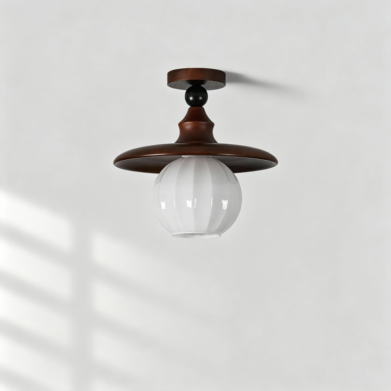 Glass Semi Flush Mount