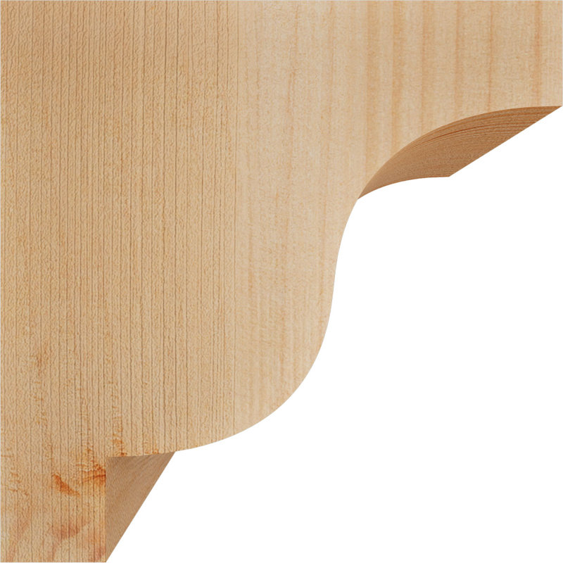 Newport Corbel, H 6 po x l 3,5 po x P 6 po, Sapin de Douglas, Lisse