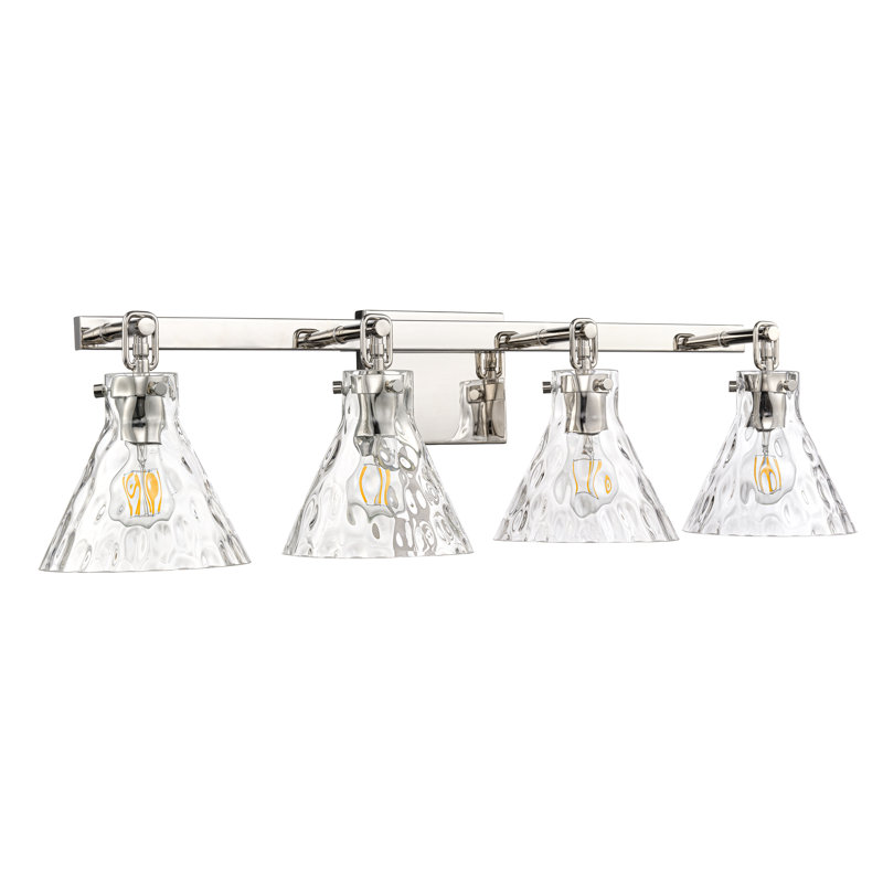 Barlon 34.75" 4-Light Vanity - Polished Nickel, Polished Nickel