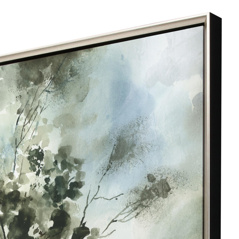 Forest Grove I Silver Floater Frame Print Wall Art
