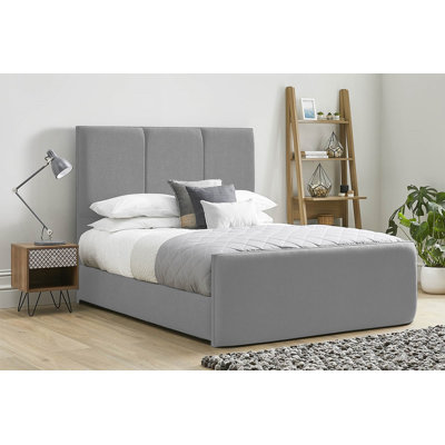 Ledley Kailua Upholstered Bed Frame - Plush Velvet with Headboard and Sprung Slats