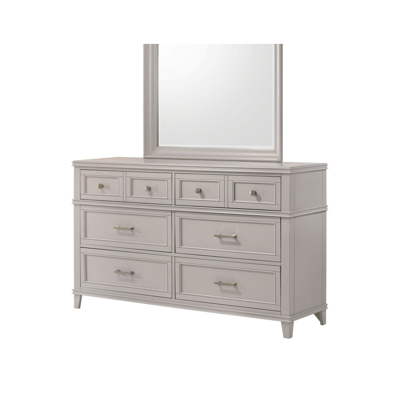 Commode 6 tiroirs Abbate, Gris