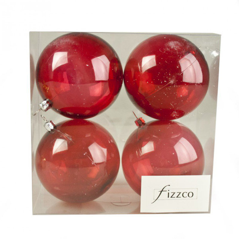 9cm Bauble, Red