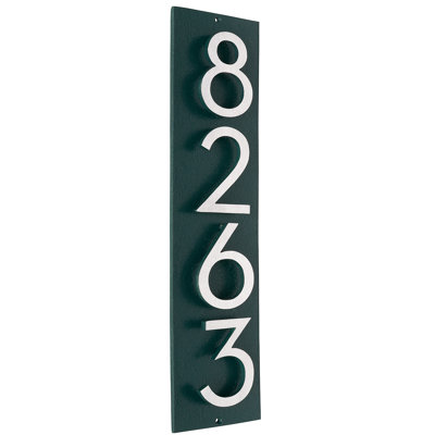 Floating 1-Line Wall Address Plaque