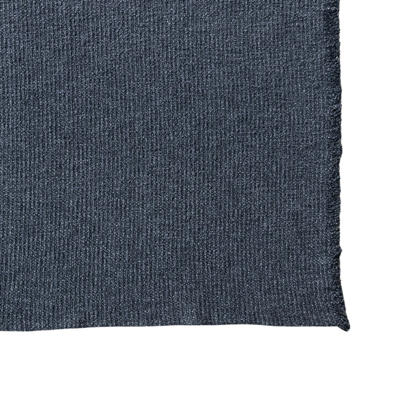 Stonewashed Boucle Cotton Blend Throw Charcoal