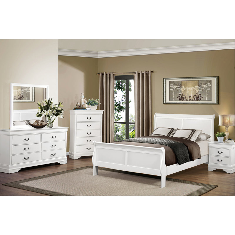 2 table de chevet blanche pour une chambre de rêve et de détente sereine, Blanc