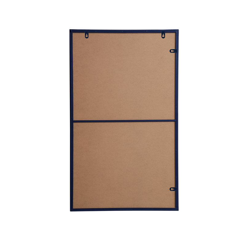 Miroir mural Sabine, 40 po x 24 po, Bleu