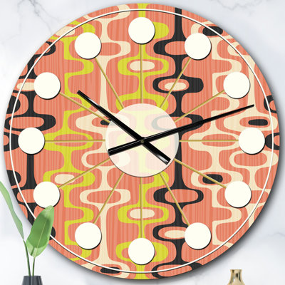 Horloge murale rétro Mid-Century