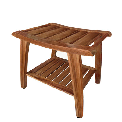 Macey 19.5'' W Teak Shower Bench