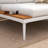55'' Metal Outdoor Patio Daybed Double Chaise Lounge With Cushions-102062631-102062634
