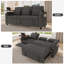 Canapé-lit pliant de 81 po, canapé-lit coulissant pour 3 personnes avec table et ports USB, dossier réglable-51639455-57435892