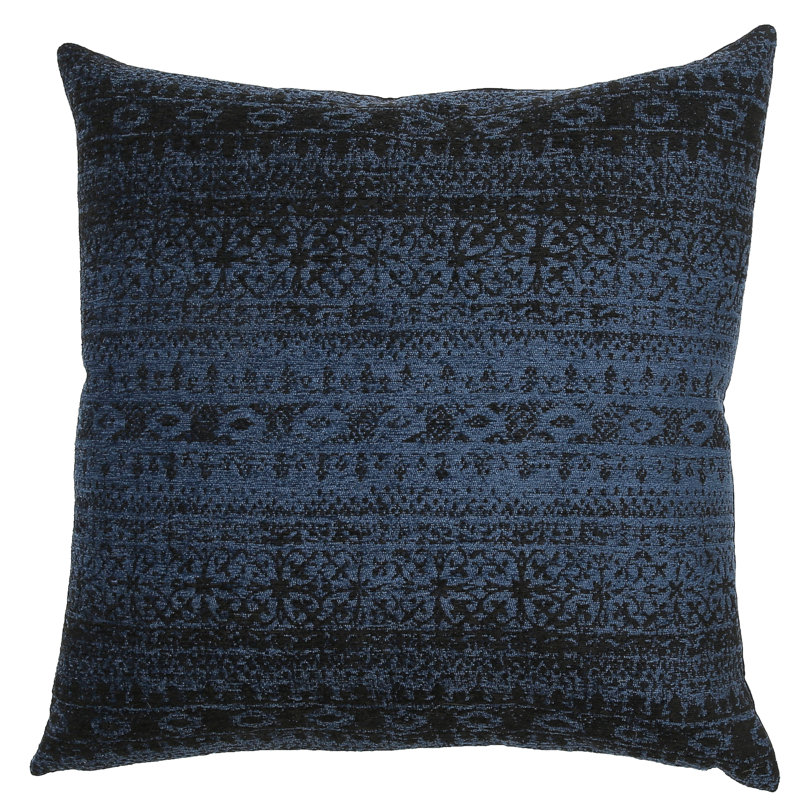 Merida Abstract Feather Throw Pillow, Indigo