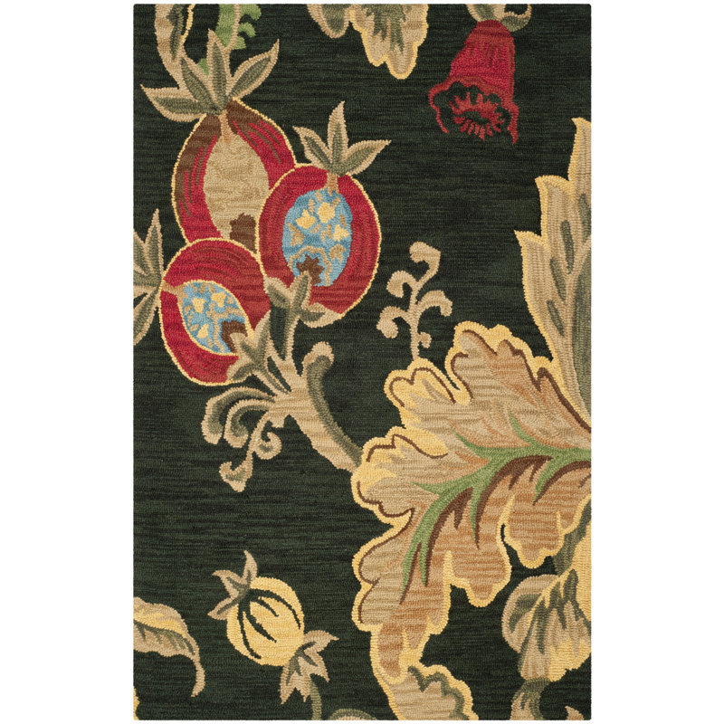 Arber Jardin Hand Tufted Wool Floral Rug, Rectangle 8' x 10'