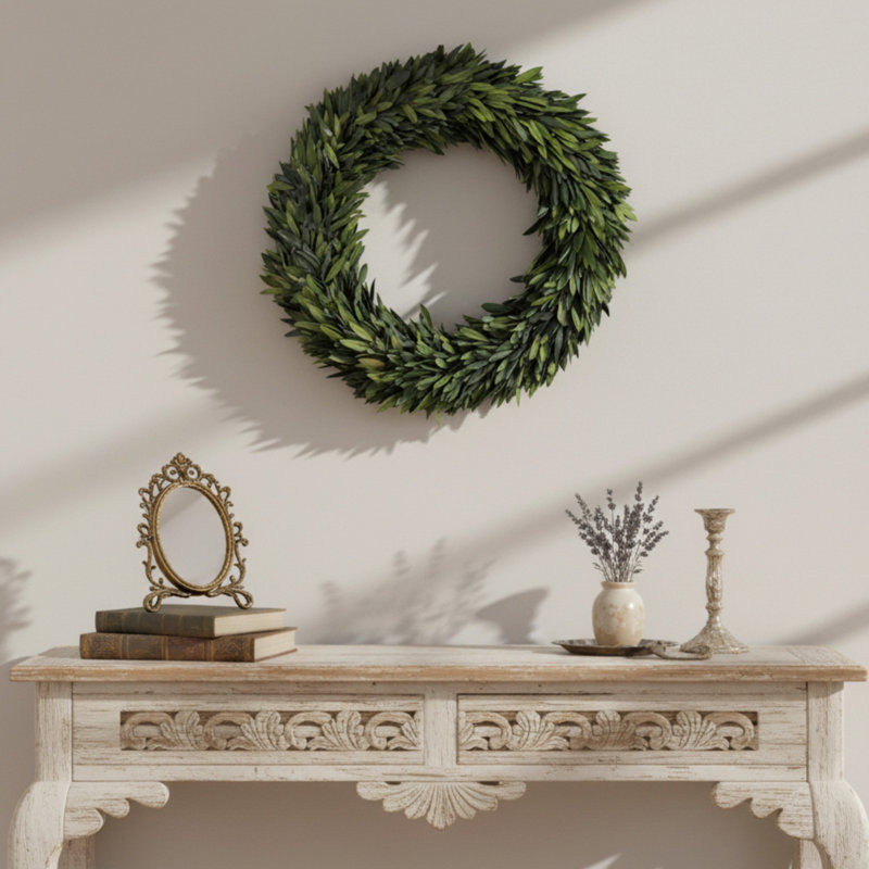 Arcadia 20" Real Preserved Olive Leaf Wreath