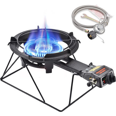 ARC 30,000 BTU High Pressure Cast Iron Propane Single Burner Stove Portable Outdoor Cookware