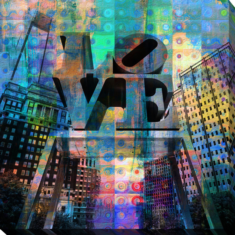 «Studio Love, Philadelphia», reproduction d'impression sur toile, H 18 po x l 18 po