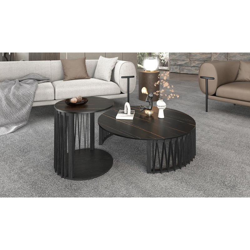 2 tables gigognes avec rangement Larimer