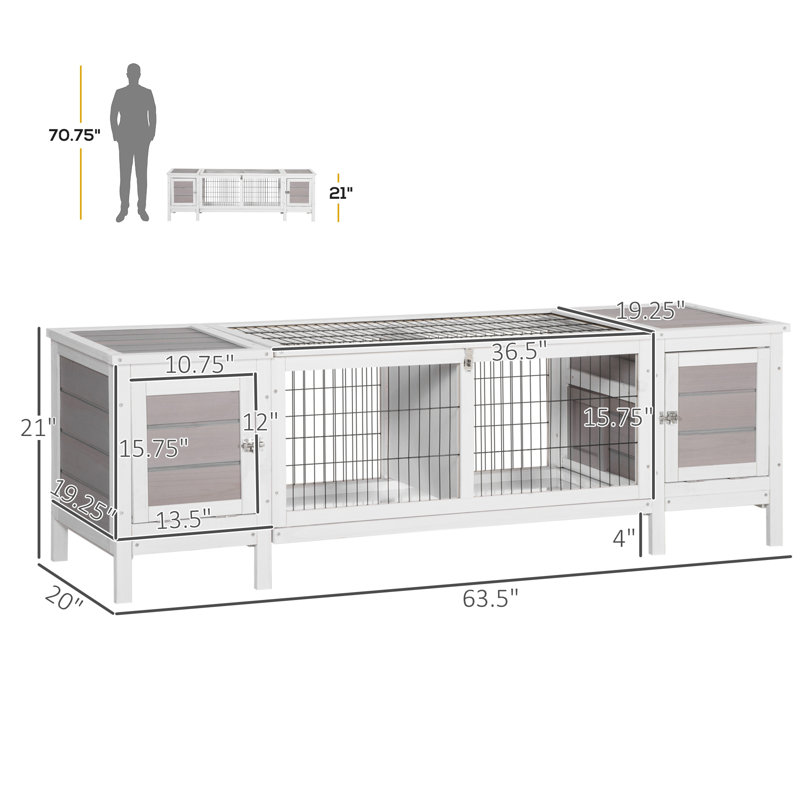 Maison pour animaux avec plateau coulissant