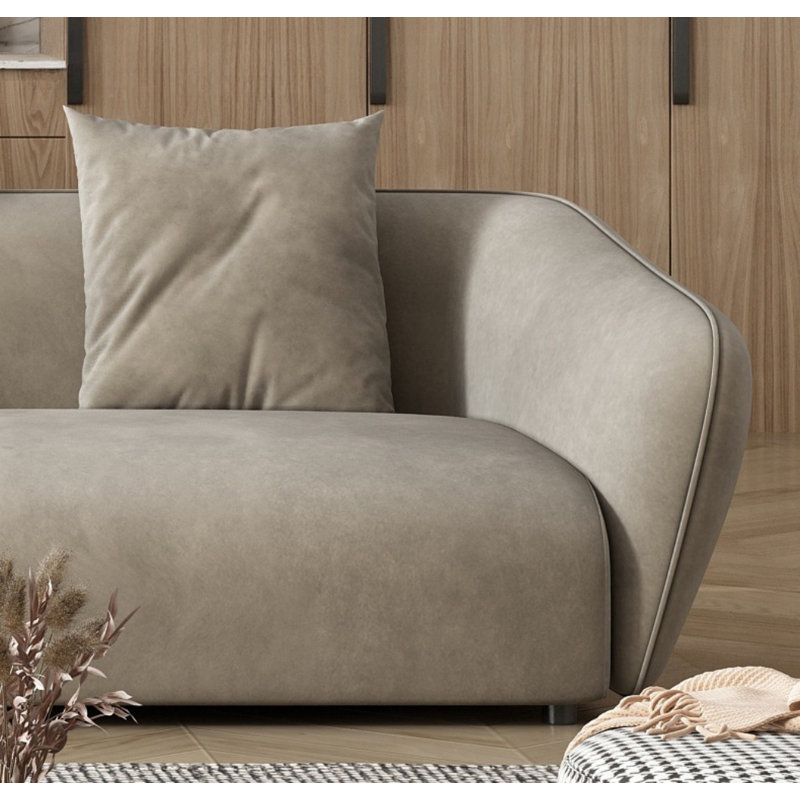 Canapé moderne moderne en tissu gris