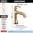 Delta Bonacci Single Hole Bathroom Faucet with Touch2O and Touchless Technology, Gold Bathroom Faucet, Diamond Seal Technology, Lumicoat Champagne Bronze-124395055