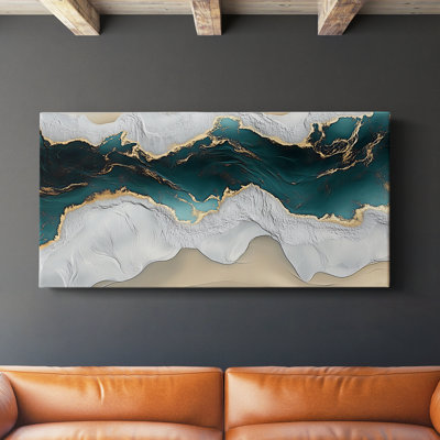Nautical Series-L XXVII - Toile tendue avec châssis - Prêt à accrocher