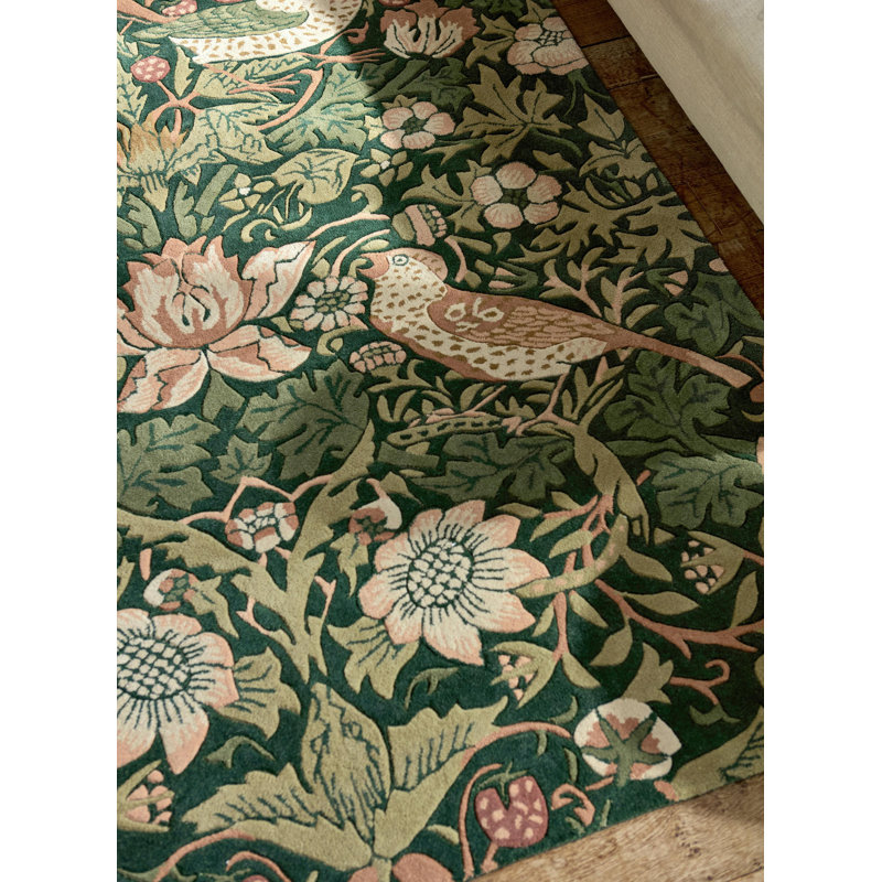 Handmade Wool Area Rug, Rectangle 6'7" x 9'2"
